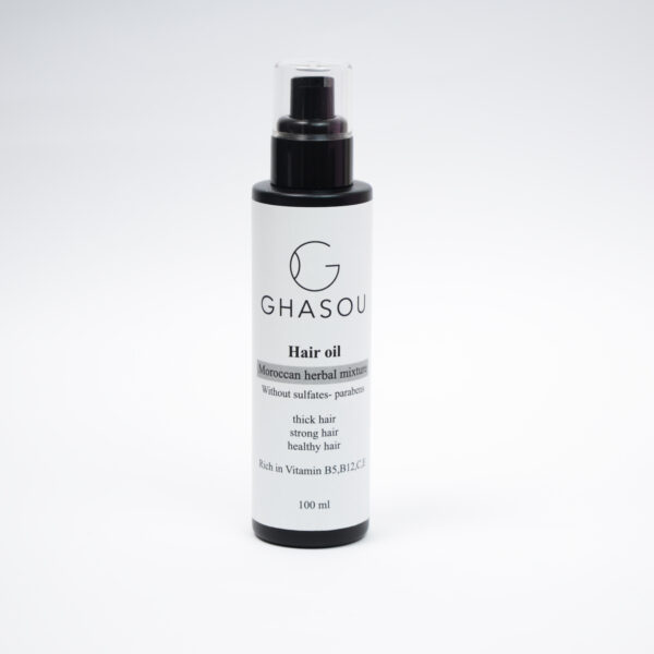Herbal oil for healthy, attractive hair.